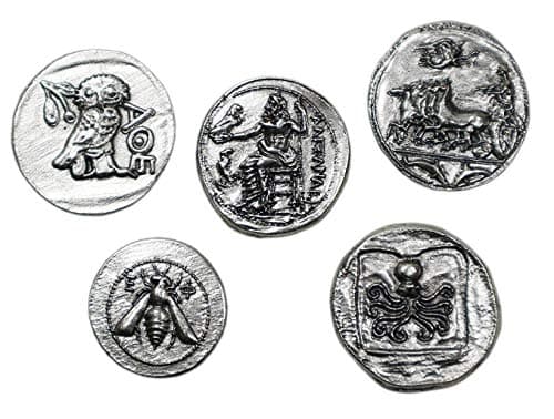 Eurofusioni Monety Greckie Zestaw 5 Sztuk
