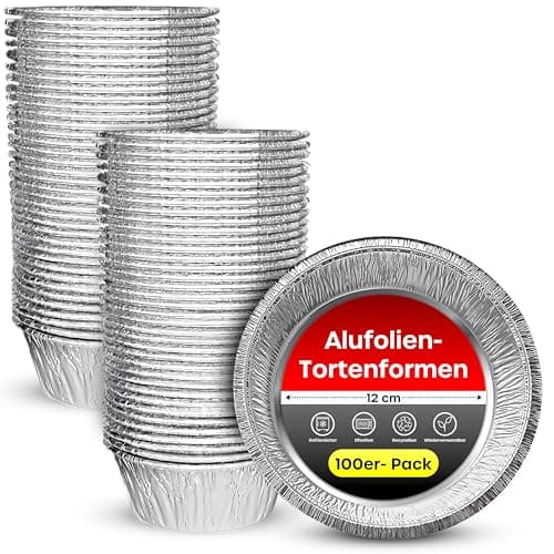 Ebake Aluminiowe Formy do Ciast 100 sztuk
