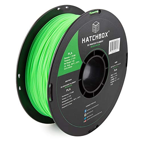 Hatchbox 3D PLA Filament 1,75 mm Zielony