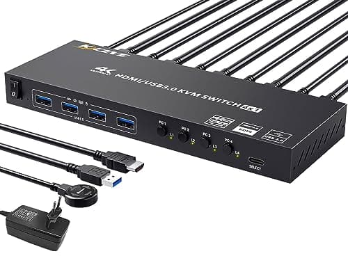 Youtinghdav HDMI KVM Switch 4 PC 1 Monitor