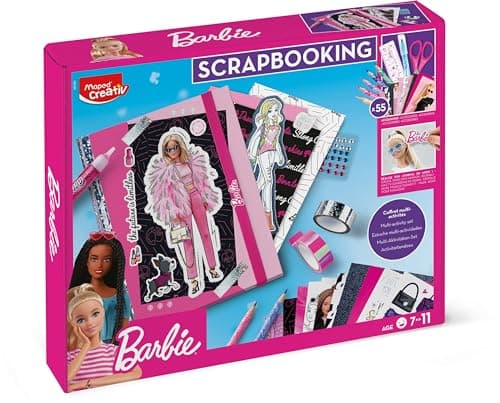 Maped Creativ Barbie Zestaw Scrapbooking 55 Akcesoriów