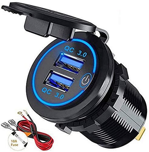 Thlevel 188041 Podwójna Ładowarka Samochodowa USB QC3.0