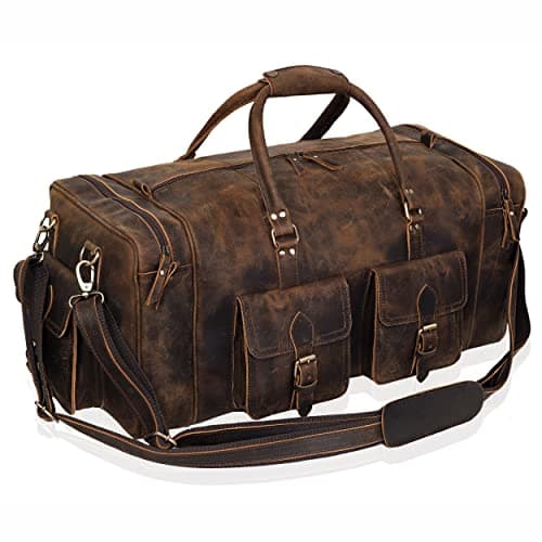 VC Leather Duża Skórzana Torba Podróżna