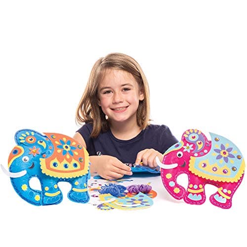 Baker Ross AW989 Zestaw Nici Słonie (2 sztuki)