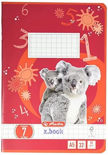 Herlitz x.book Zeszyt A5 w Kratkę 32 Kartki