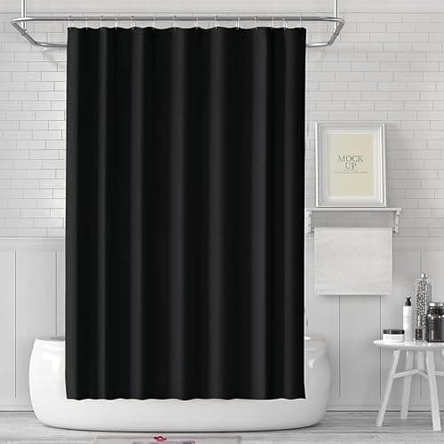 Lukdung Curtain-Black Zasłona Prysznicowa 180x180 cm