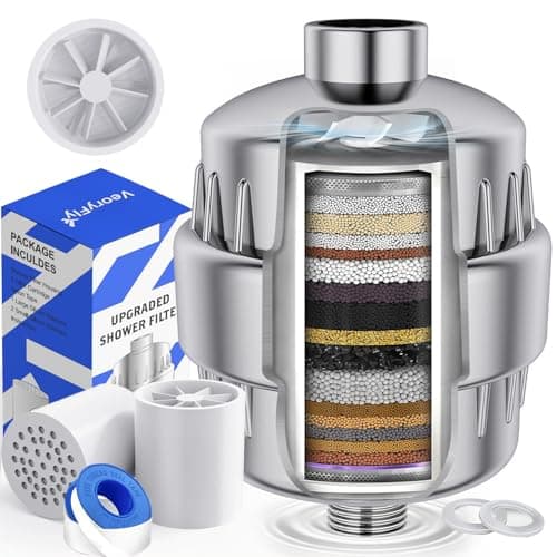 VeoryFly Filtr Prysznicowy Turbo z 2 Wkładami