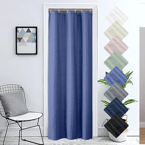 Aiyufeng Royal Blue Zasłona prysznicowa tkaninowa