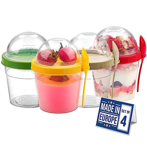 Crystalia Zestaw 4 Pojemników Small 500 ml