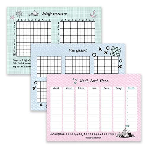 Papierdrachen 3 Bloki Gry Podróżne Kieszonkowe