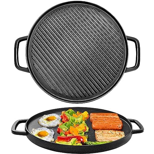 GGC K2 Patelnia Grillowa Żeliwna 35 cm
