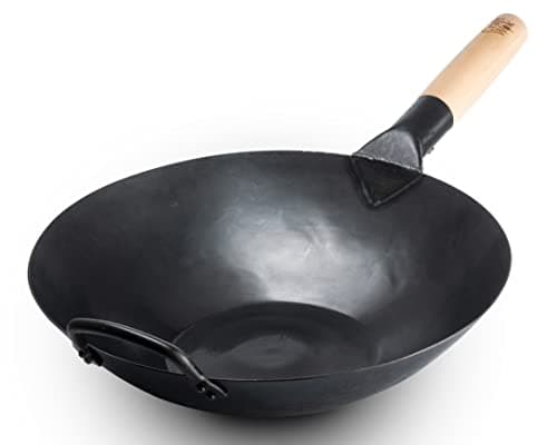 Craft Wok Black13 płaski wok ze stali węglowej