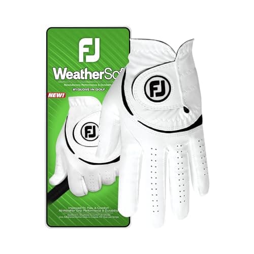 FootJoy WeatherSof Biała Rękawica Golfowa Męska
