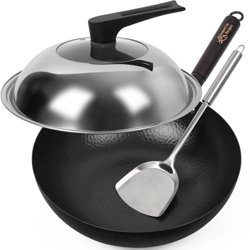 Souped Up Recipes Wok ze Stali Węglowej 13,4 cala