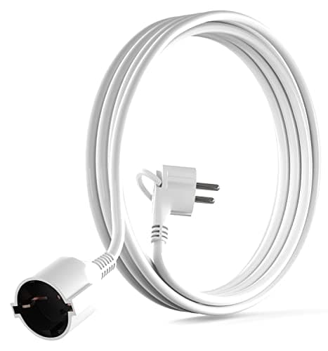 MutecPower 2m Przedłużacz Schuko z Uziemieniem Biały