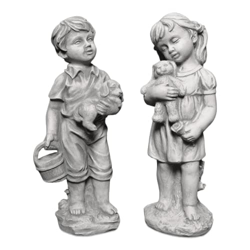Gartendekoparadies.de Dziecięce Figurki Ogrodowe SA0594/0595