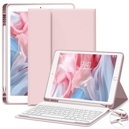 Jksml Różowe Etui Klawiatura iPad 10,2'