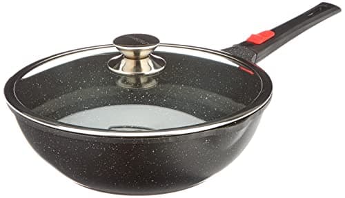Kamberg Wok 30 cm ze Szklaną Pokrywką
