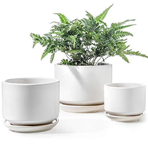 LE TAUCI Ceramiczne doniczki na rośliny, zestaw 3