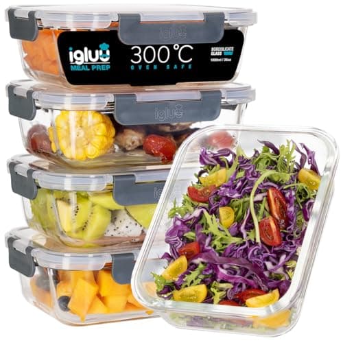 Igluu Meal Prep IG-GLASS Pojemniki Szklane 3 szt.
