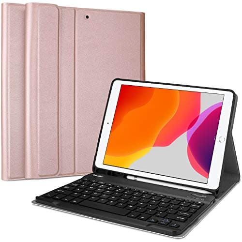 ProCase iPad 10,2 Różowe Złoto Klawiatura